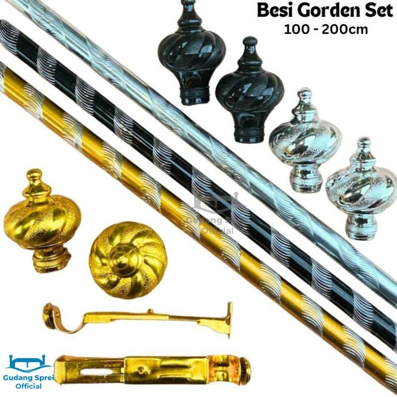 Jual Besi Set Rell Gorden Alumunium Kotak | Besi Rell Gorden Ulir ...