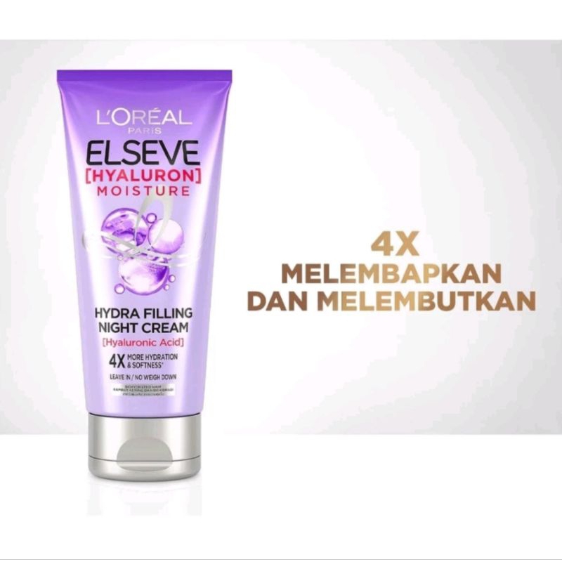 Jual L'oreal Paris Eselve Hyaluron Moisture Night Cream 150ml (untuk ...