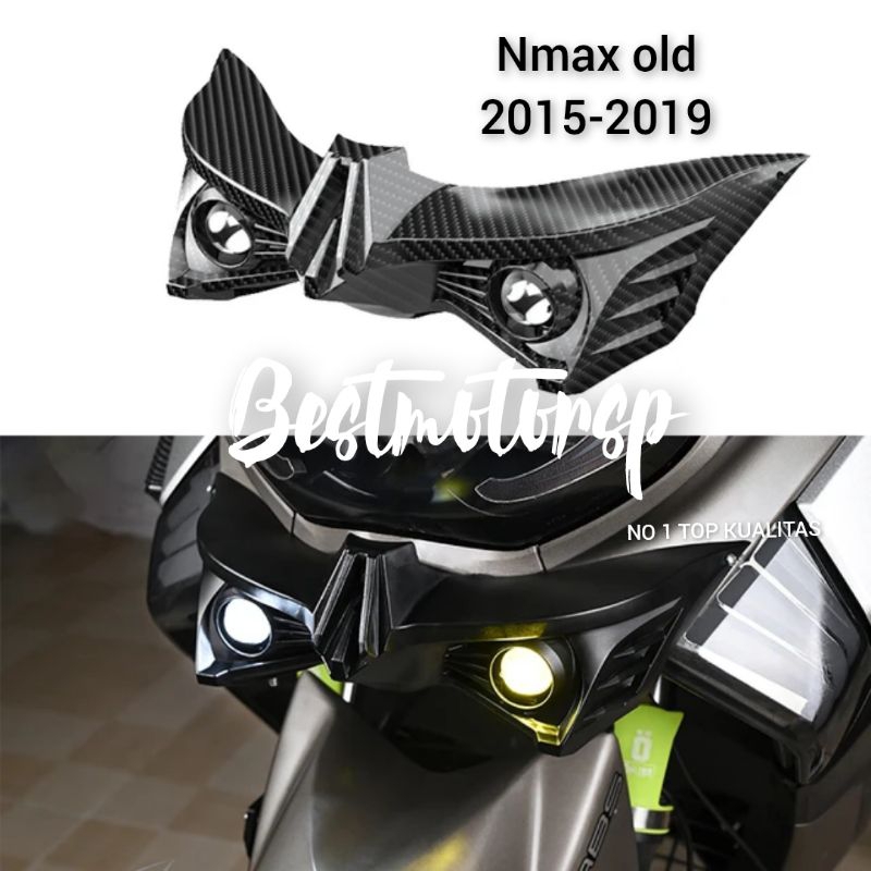 Jual Winglet lampu carbon Nmax old 2015-2019 plus lampu mini driving ...