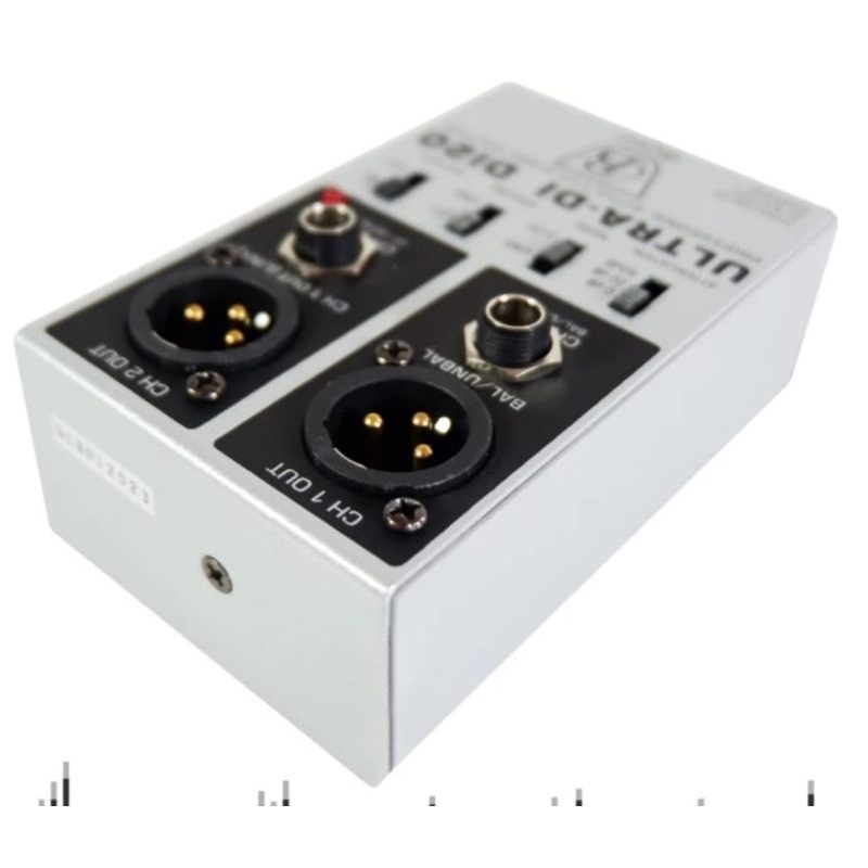 Jual direct box 2 channel phantom power profesional active battery di ...