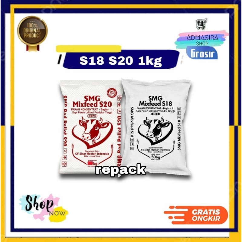 Jual SMG Mixfeed S18 S20 1KG Konsentrat Sapi Kambing Sapii Perah ...