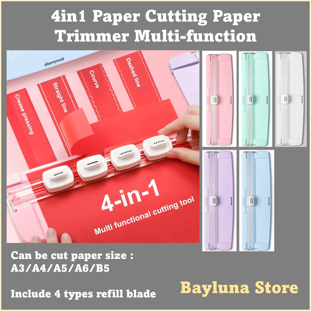 Jual BYL Paper Trimmer 4in1 Paper Cutting Multi Function Creasing ...