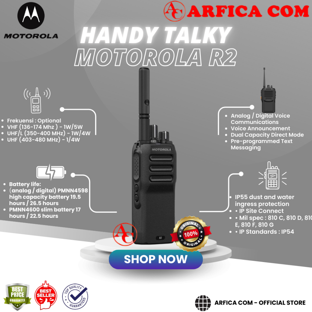 Jual Radio HT Digital Motorola R2 ( Ex. P3688 P 3688 ) VHF / UHF - VHF ...