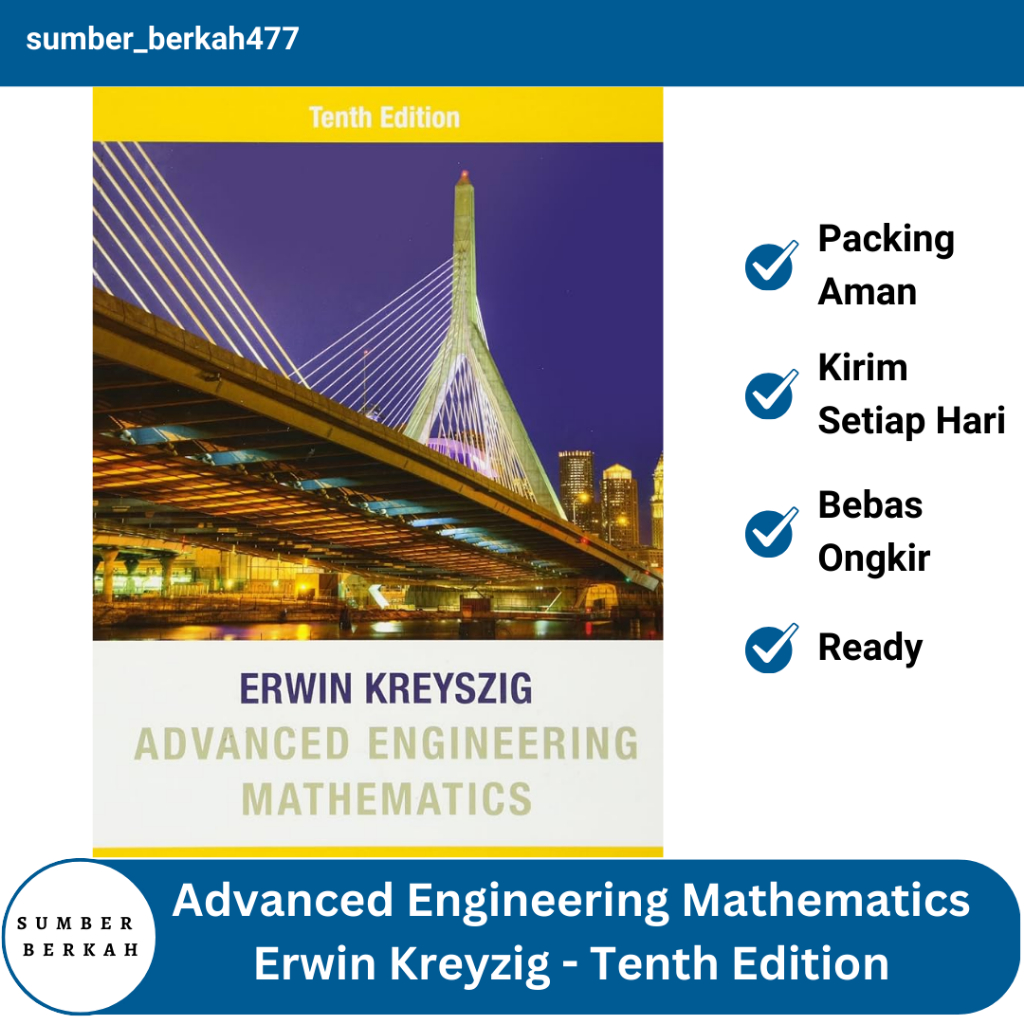 Jual Advanced Engineering Mathematics Erwin Kreyzig - Tenth Edition ...