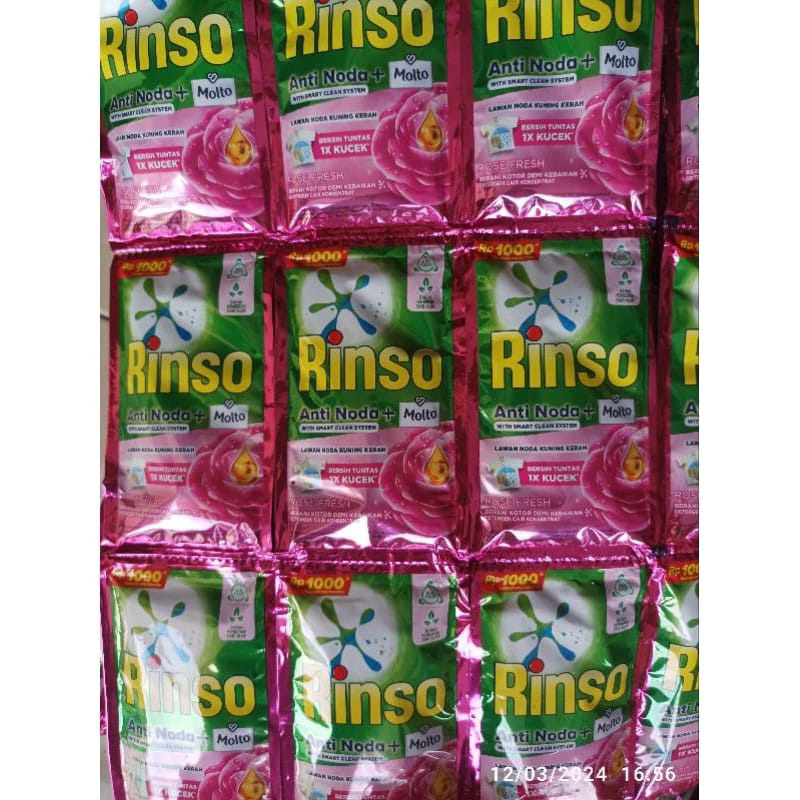 Jual Rinso molto cair 1000 saset 38ml isi 12pcs | Shopee Indonesia
