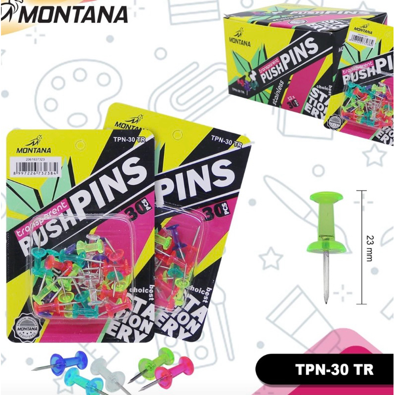 Jual Push Pin Montana TPN-30 [pak] | Shopee Indonesia