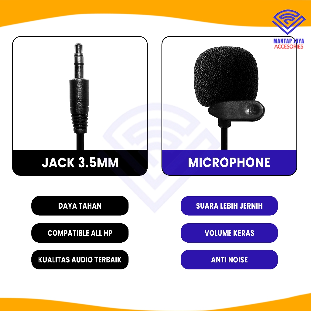 Jual [COD] MICROPHONE MIC CLIP ON HP KONTEN CREATOR / YOUTUBER ...