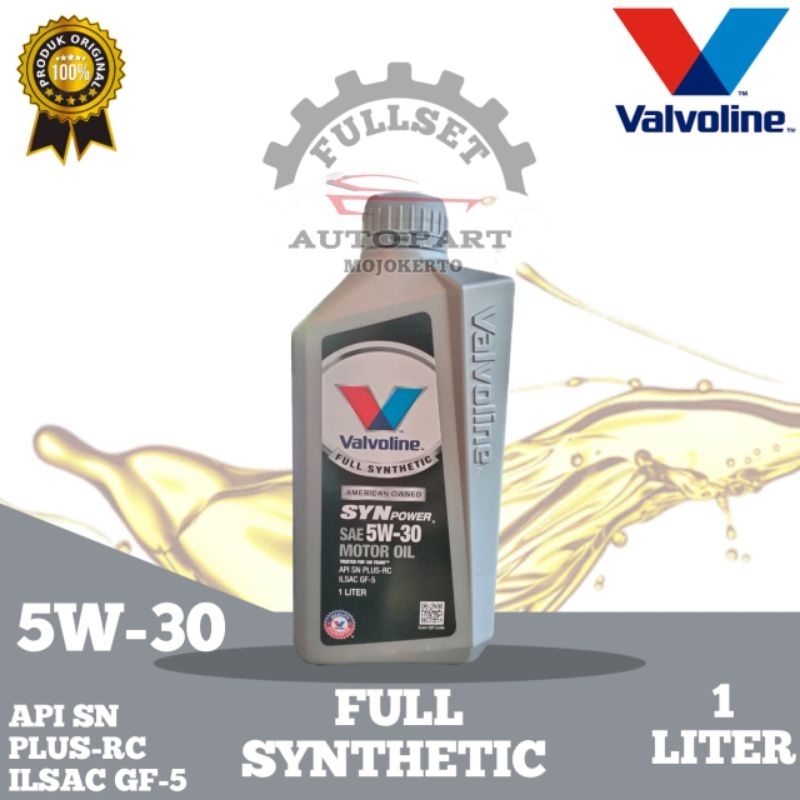 Jual VALVOLINE SYNPOWER 5W-30 FULL SYNTHETIC (1liter) | Shopee Indonesia