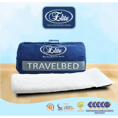 Travel Bed / Kasur Lipat & Gulung – Elite, Serenity, Scozy (90×190 cm) dan Central (80×180–115×180 cm), Quilting + Alas Oscar