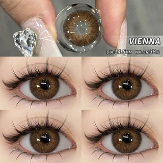 Eyeshare Softlens Vienna Chocolate 14.5mm 1 Pasang Lensa Kontak Untuk Mata Besar
