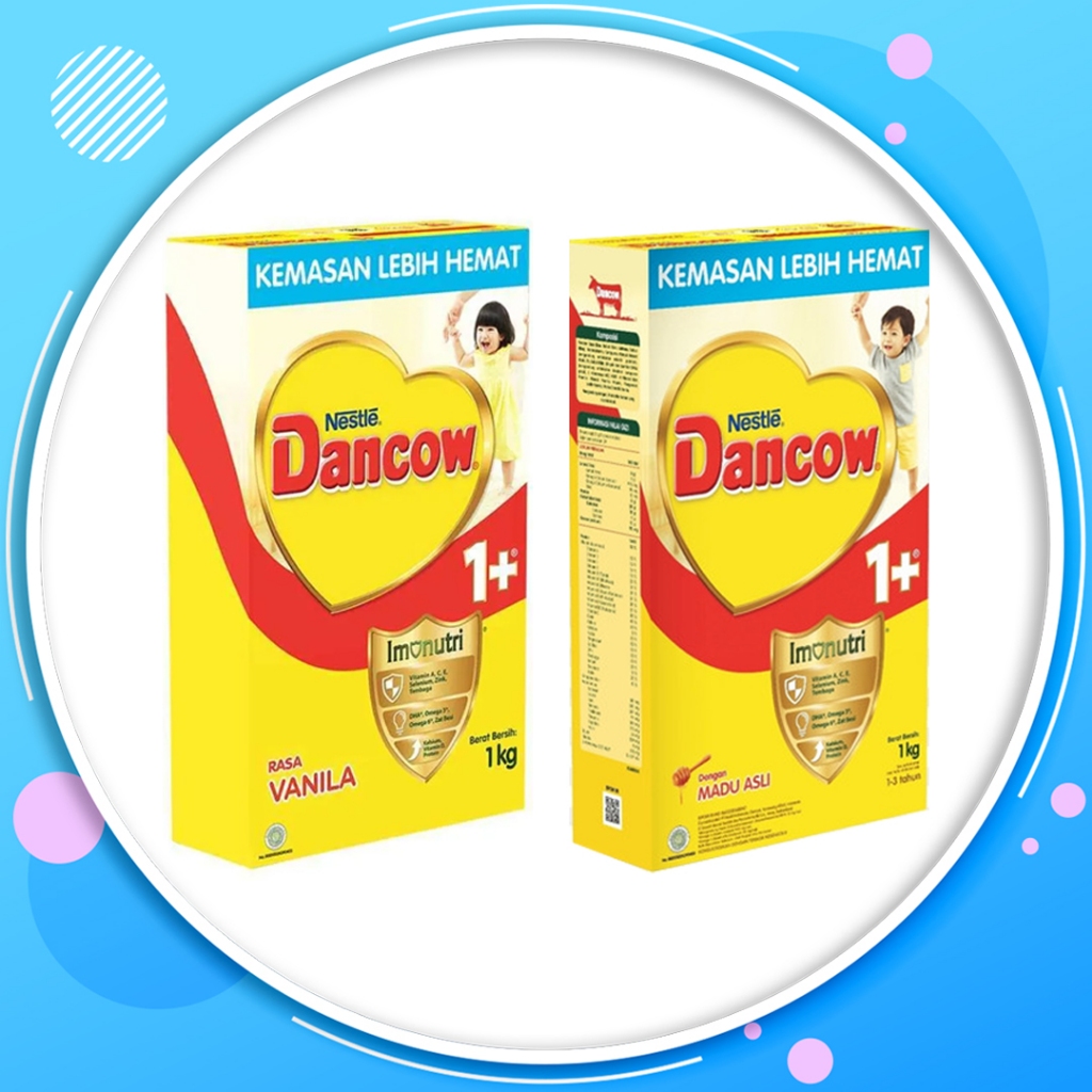 Jual Dancow 1+ Rasa Vanila 1kg Tahun (1-3 Tahun) - Susu Pertumbuhan ...