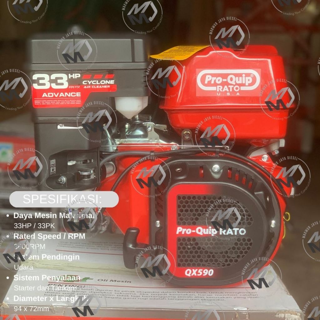 Jual Engine Bensin Pro-Quip RATO USA QX590R / QX770 - 33HP / 40HP ...
