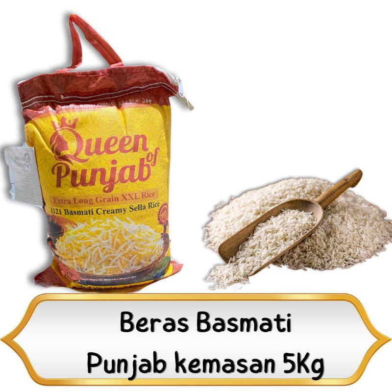 Jual OLEH OLEH HAJI DAN UMROH BASMATI PUNJAB QUEEN 5KG I BERAS BASMATI ...