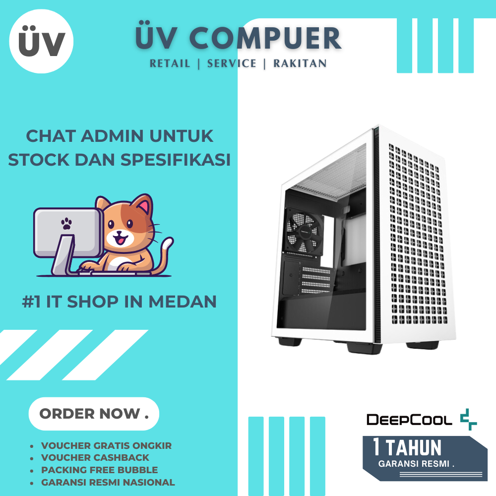 Jual Casing PC Komputer Gaming Deepcool CH370 Mid Tower Micro M-ATX ...