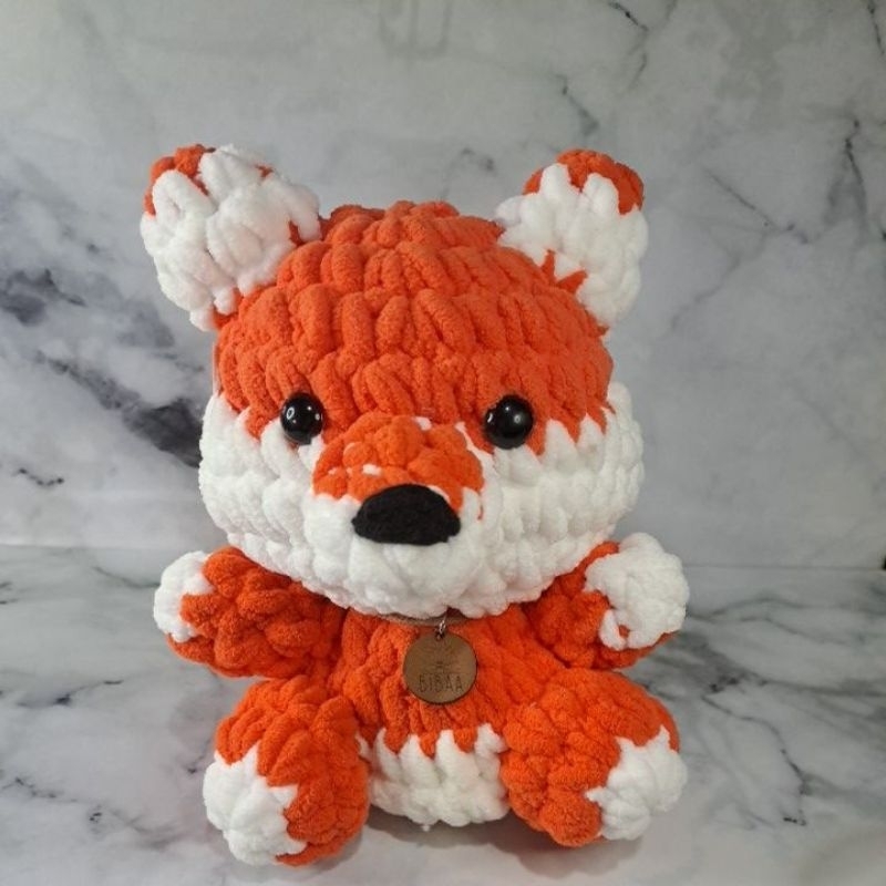 Jual Boneka rajut rubah fox / amigurumi fox / Plushie fox | Shopee ...