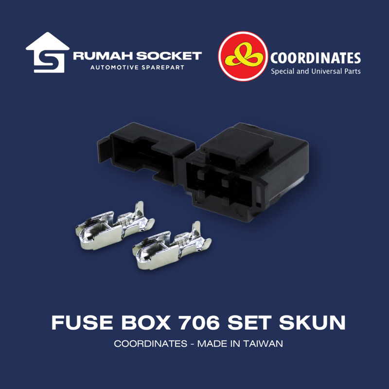 Jual FUSE BOX 706 COORDINATES SEKRING TANCAP BESAR SET SKUN TAIWAN 