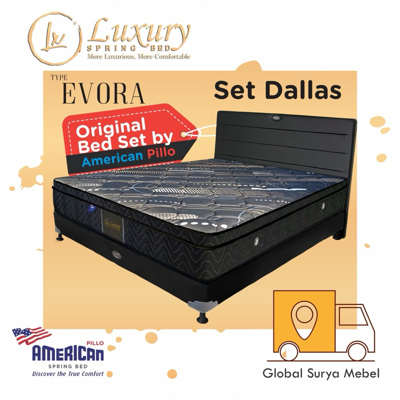Jual American Luxury Spring Bed Tipe Evora | Shopee Indonesia