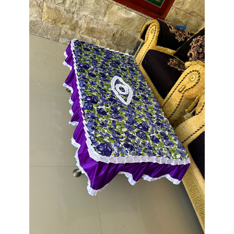 Jual Taplak Meja Tamu Rumbai UK 60x100 (Standar) | Shopee Indonesia