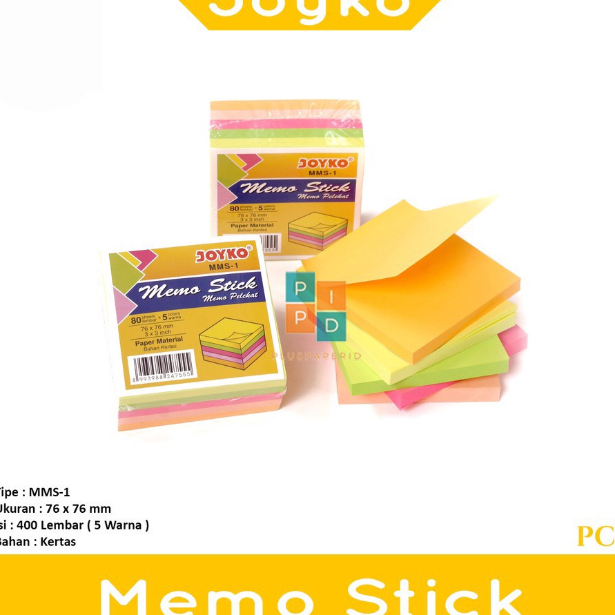 Jual PROMO BESAR Memo Stick MMS1 Kertas Warna Pack | Shopee Indonesia