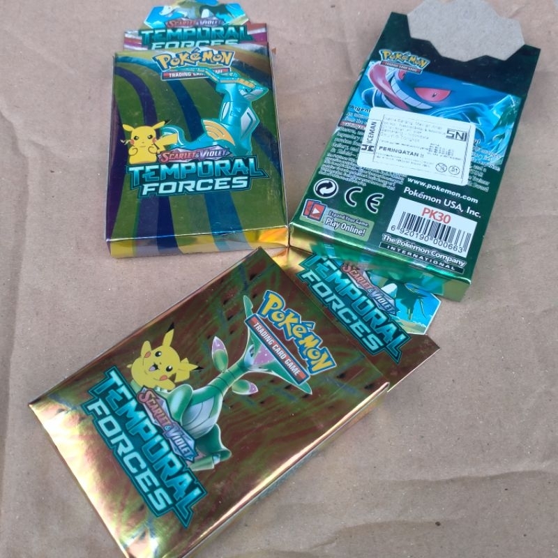 Jual 1 Pack Mainan Kartu TCG POKEMON New Temporal Forcess PARADOX RIFT ...