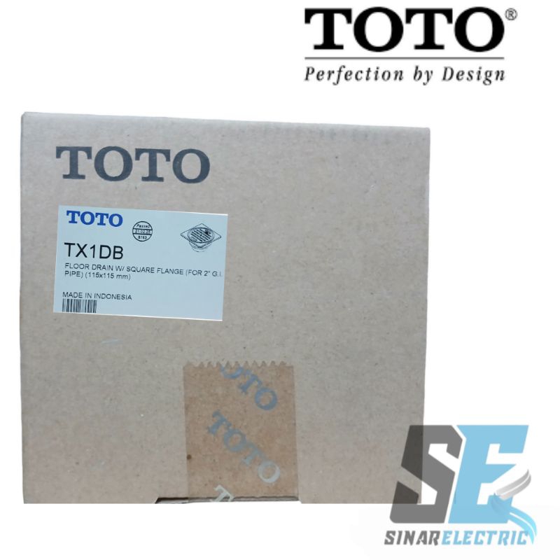Jual TOTO TX1DB Floor Drain With Square Flange Untuk Pipa G.I 2 ...