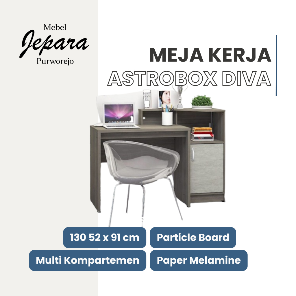 Jual MEJA KANTOR / TULIS KERJA ASTROBOX DIVA STD 101 DENGAN LACI ...