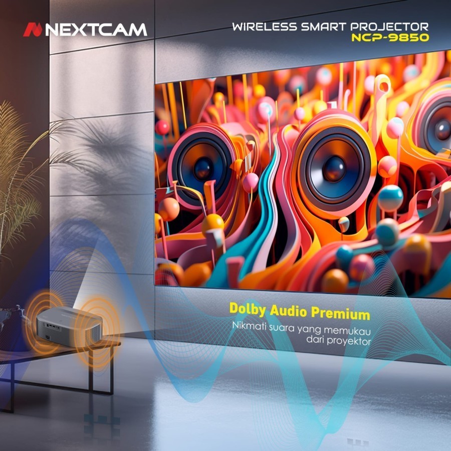 Jual Nextcam NCP-9850 proyektor android full hd wireless 8000lumens ...
