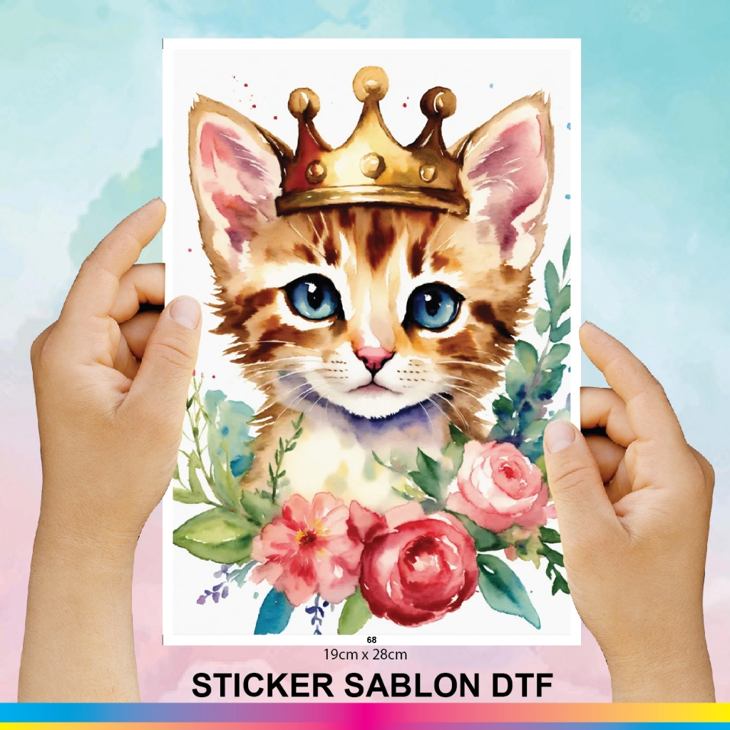 Jual SABLON SETRIKA DTF / STICKER SABLON DTF / UKURAN 19cm X 28cm __ 68 ...