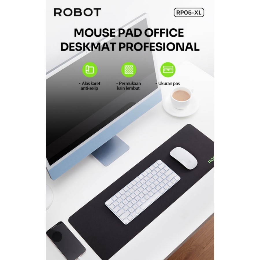 Jual ROBOT RP05-XL Mouse Pad Gaming Large Size 64x21 cm Mousepad Polos ...