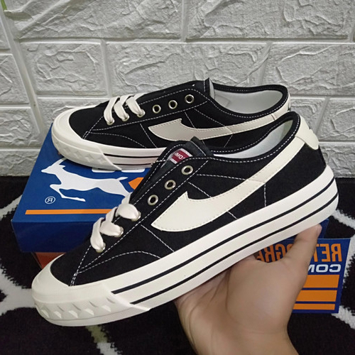 Jual Sepatu Compass Retrograde Black White Low Cod Best Seller Sepatu Pria Sekolah Kekinian