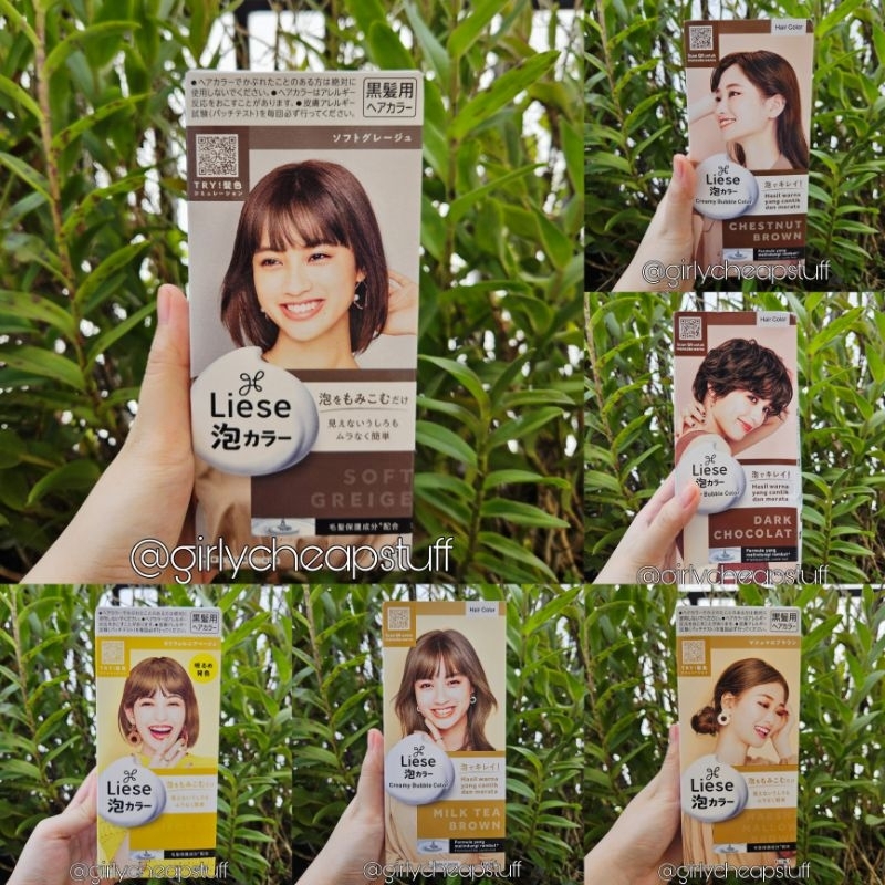 Jual Liese Creamy Bubble Hair Color Foam Cat Warna Pewarna Rambut Japan ...