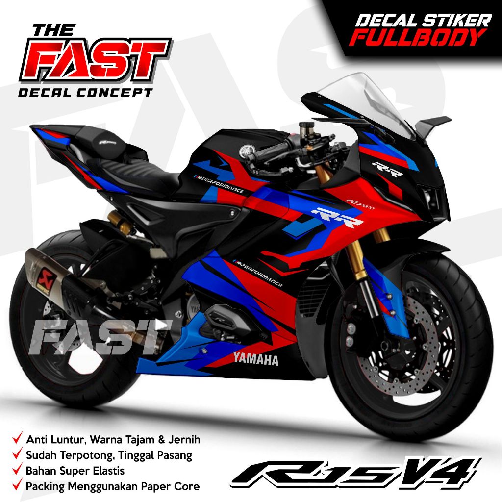 Jual Decal R15 V4 Sticker Striping Fullbody Racing TERBARU Decal Yamaha ...