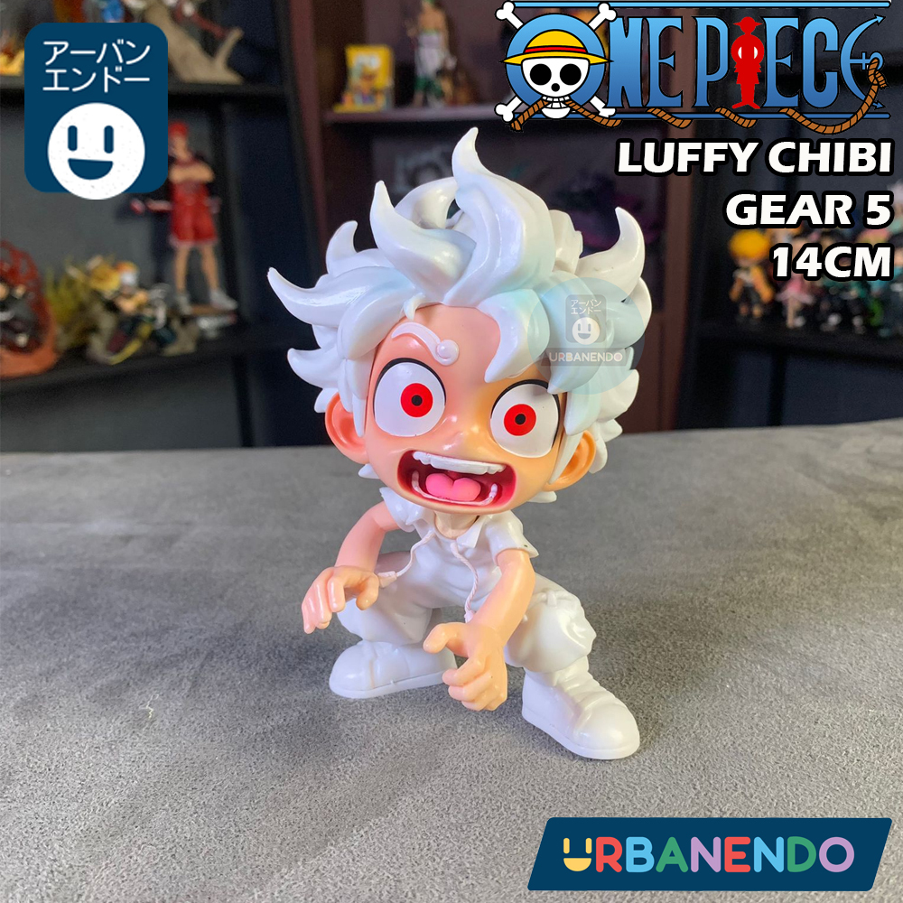 Jual Action Figure Luffy Gear 5 Chibi 14cm Pajangan One Piece Chibi ...