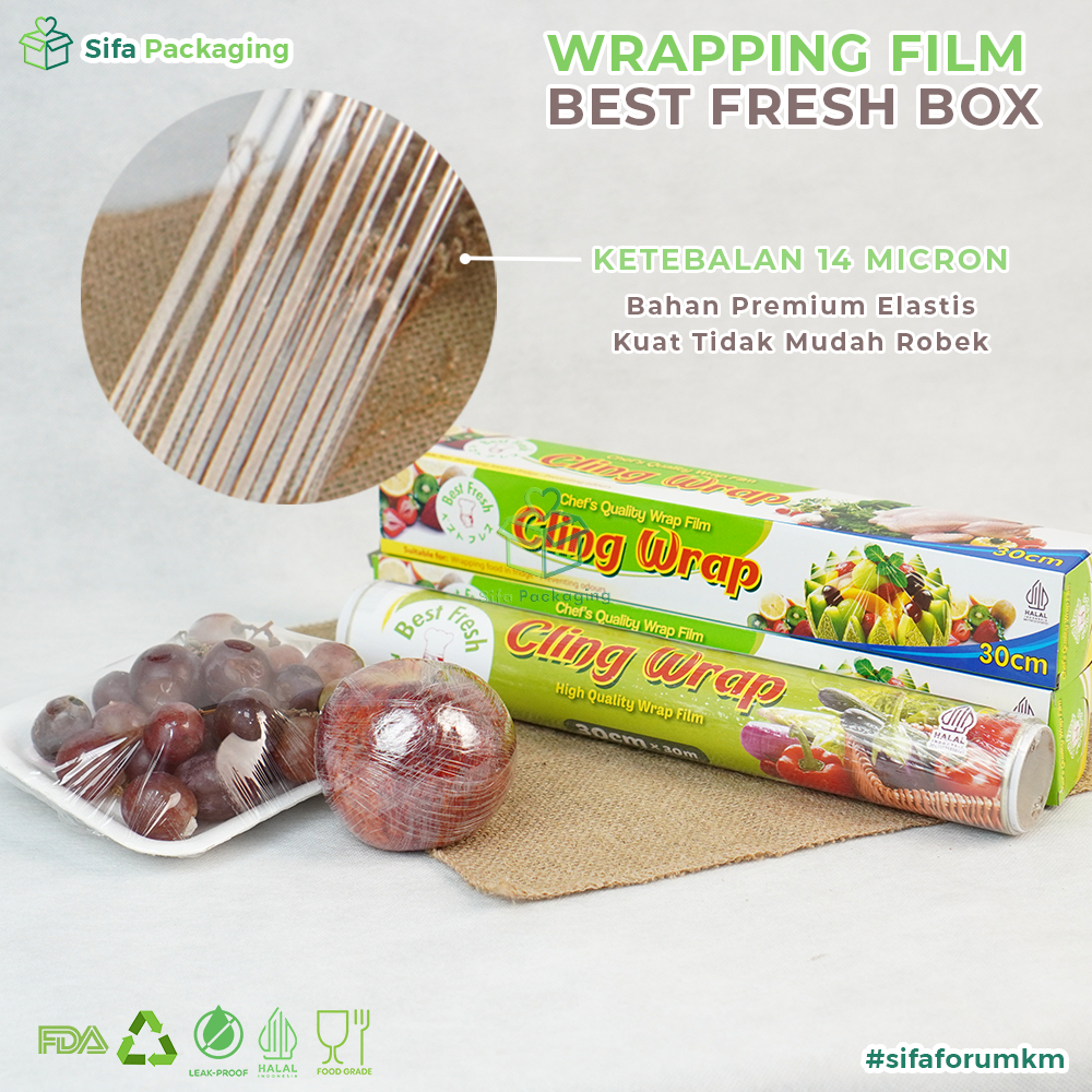 Jual Wrapping Film Best Fresh BOX Mini Plastik pembungkus makanan ...