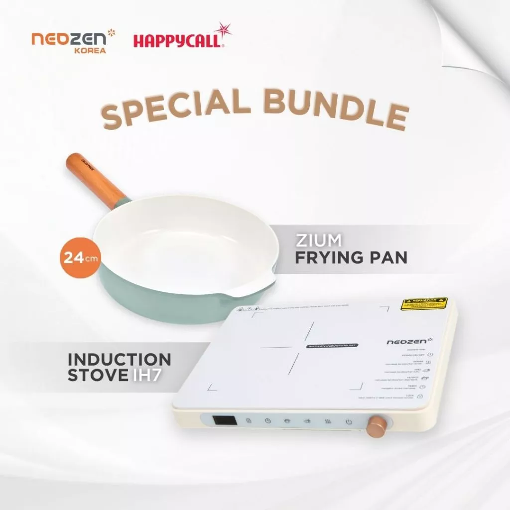 Neozen Induction Stove IH7 & Happycall Zium IH Frying Pan 24 cm | Kompor Induksi dan Frying Pan Induksi