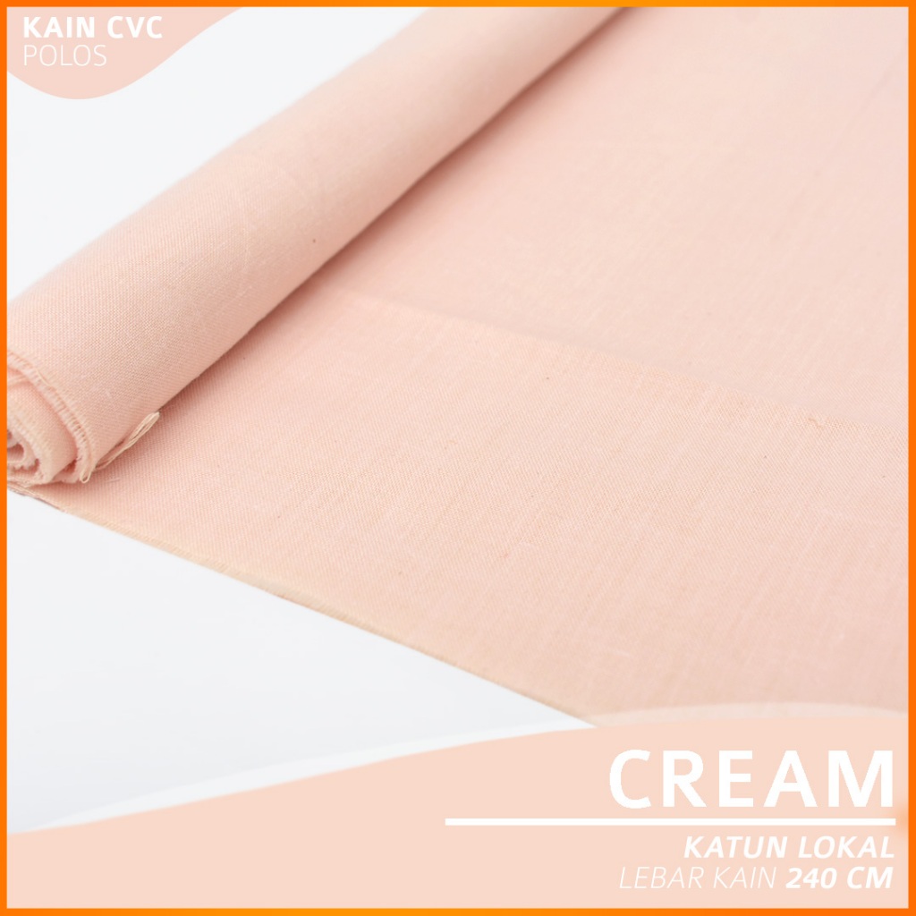 Jual KAIN METERAN KATUN LOKAL POLOS CVC MODAL L240CM TEBAL PREMIUM ...