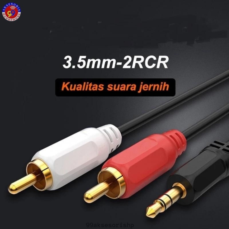Jual KABEL AUDIO JACK TO RCA / CONVENTER JACK 3.5 A TO RCA | Shopee ...