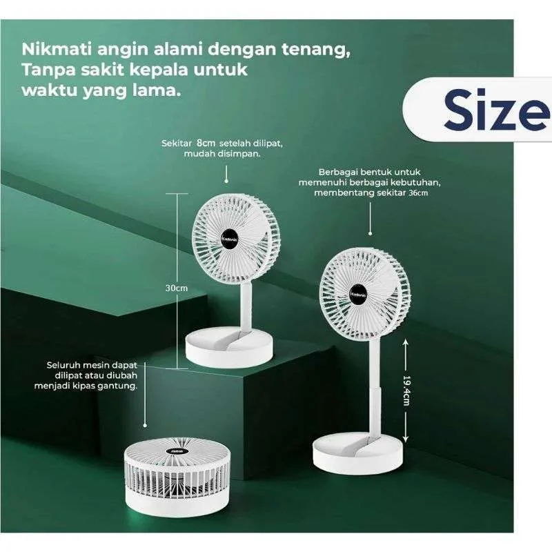 Jual KIPAS LIPAT PORTABLE/Kipas Angin Meja Lipat Portable Serbaguna ...