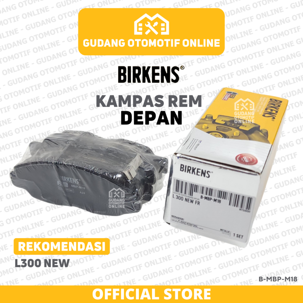 Jual Kampas Rem Depan L300 L 300 New Birkens Original – Brake Pad ...