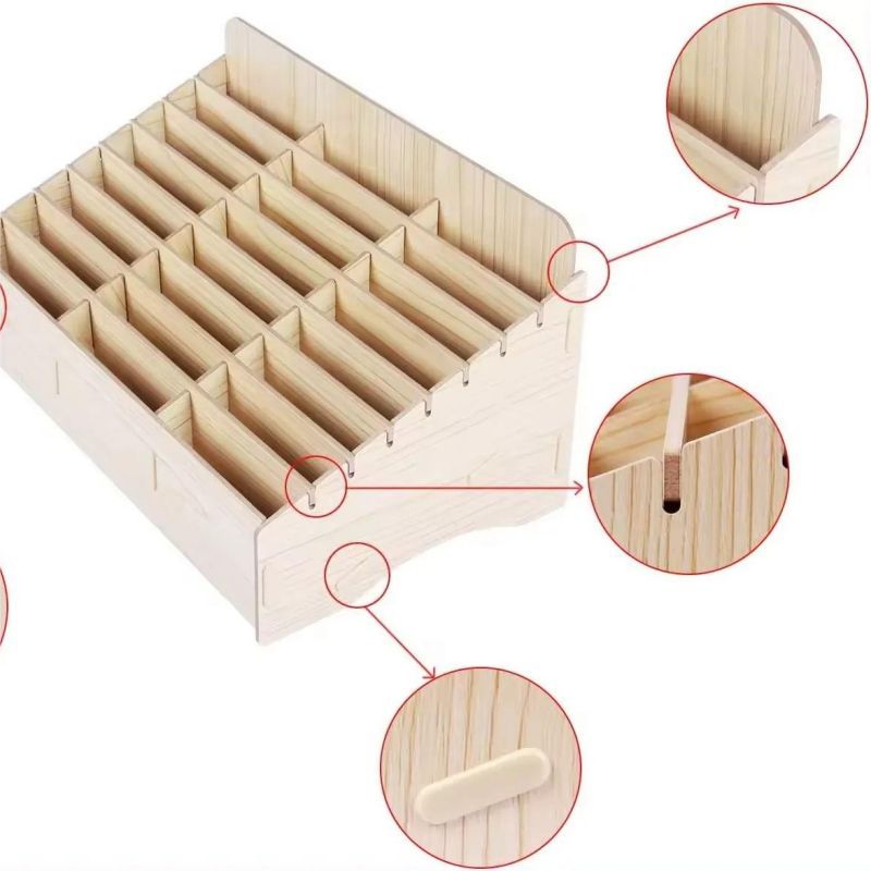 Jual Management Box Cell Phone Phone Storage Box Rak Kayu Untuk Susunan ...