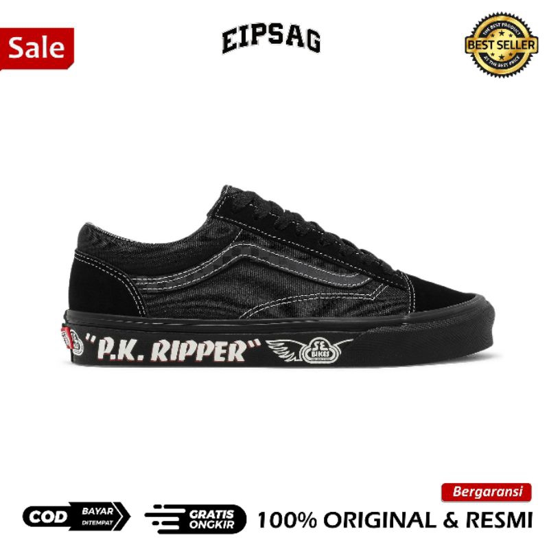 Jual Vans Style 36 x SE Black P.X. Ripped Black Reflective RESMI ...