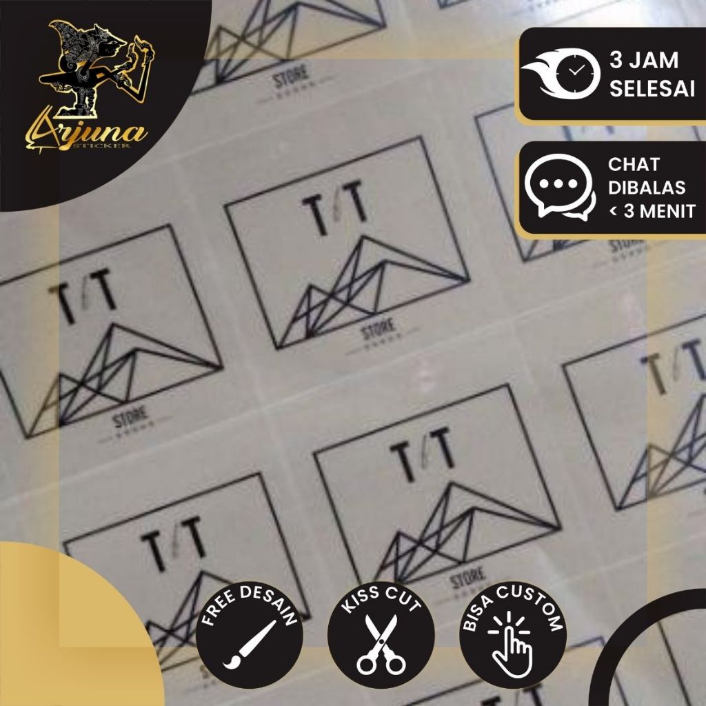 Jual SPV 5 8-15 Cetak Stiker Logo Olshop Custom Sticker Label Makanan ...