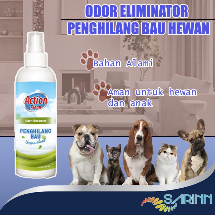 Jual Action Klean Odor Eliminator Penghilang Bau Kotoran Pesing Pipis ...