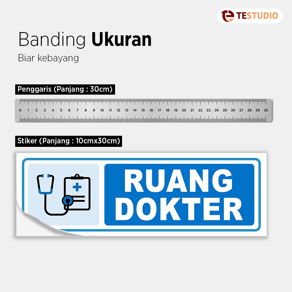 Jual Stiker Ruang Dokter Tanda Petunjuk Medis Label Sign Sticker dengan ...