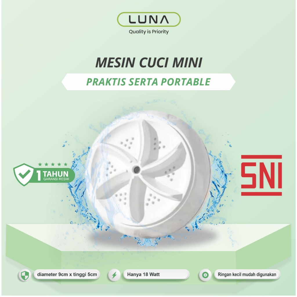 Jual LUNALIFE Mesin Cuci Portable Untuk Pakaian Bayi, Pakaian Dalam