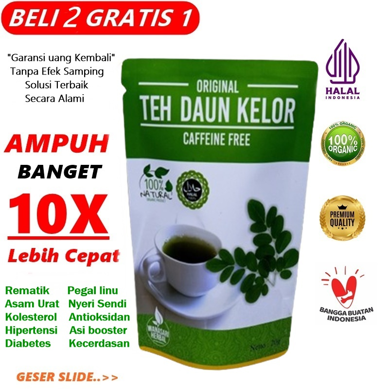 TEH DAUN KELOR ORGANIK MURNI 100% ORIGINAL OBAT HERBAL ASAM URAT REMATIK DIABETES KANKER REMATIK ASAM URAT KOLESTEROL PEGAL LINU NYERI SENDI DARAH TINGGI BATU GINJAL CACINGAN MENCEGAH VIRUS TEKANAN DARAH TINGGI MENYEHATKAN KULIT MENYEHATKAN TUBUH