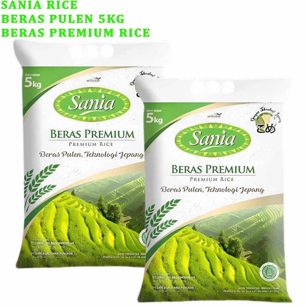 Jual Beras Premium Rice * Sania Rice * Beras Putih Pulen * 5kgv ...