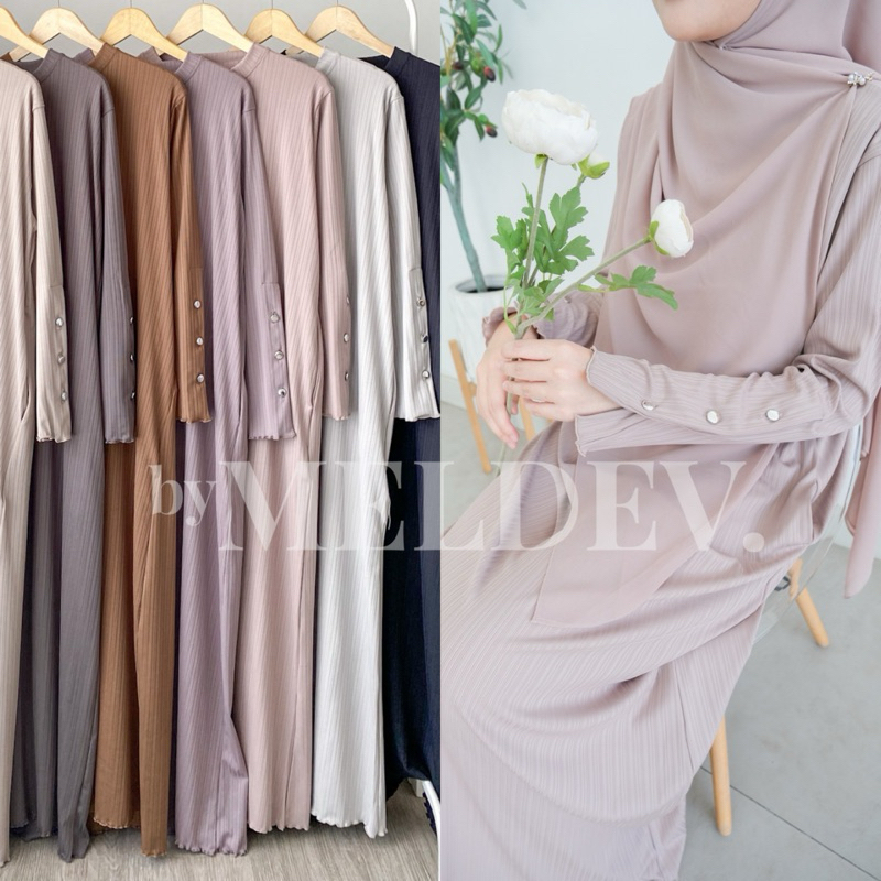 Jual ByMeldev Curly Button Dress Busui Nonbusui | Shopee Indonesia