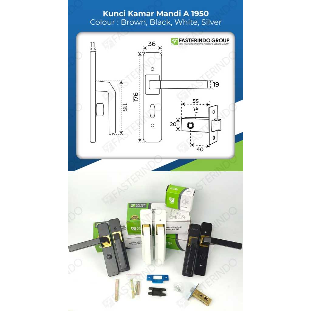 Jual KUNCI KAMAR MANDI BACKSET 40MM/ KUNCI PINTU KAMAR MANDI / KUNCI ...