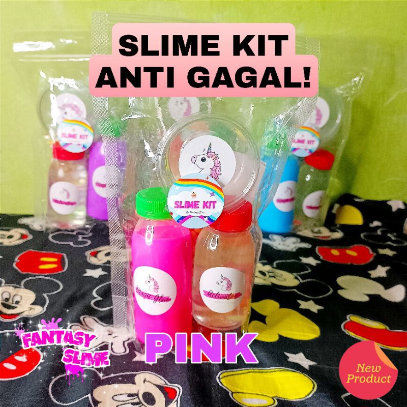 Jual SLIME KIT BY FANTASY SLIME | SLIME KIT VARIAN PINK | PINK VARIAN ...